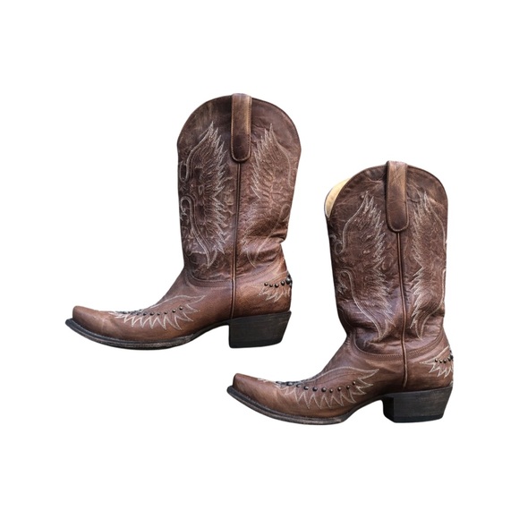 IDYLLWIND trouble brown western boot - snip toe - Picture 2 of 4